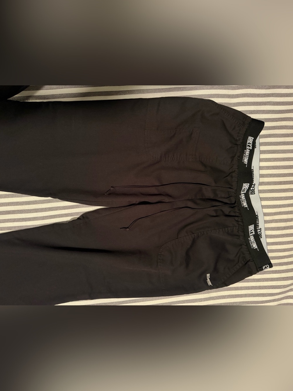 Women’s Black Drawstring Scrub Pants - Grey’s Anatomy - Picture 3 of 5